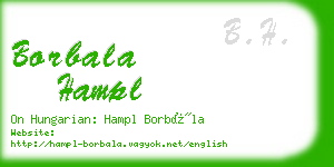 borbala hampl business card